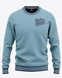 Download Men S Heather Crew Neck Sweatshirt Mockup Front View Of Sweater In Apparel Mockups On Yellow Images Object Mockups
