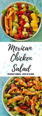 Lift Your Salad Game With This Delicious Mexican Chicken Salad Filled To The Brim With Delicious Ing Mexican Chicken Salads Tasty Ingredients Cooking Recipes