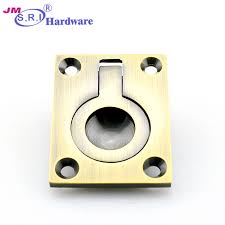 Furniture hardware drawer ring pull w/ backplate 2 1/4 octagon dark antique. China Furniture Hardware Flush Ring Pull China Flush Ring Pull Furniture Hardware