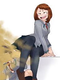 Lewd Ochako Uraraka farting videos