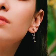 Buy Online Cross 14K Juju Diamond Earring