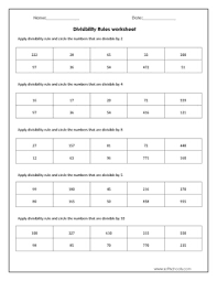 Now comes the fun part. Divisibility Rules Worksheet For 2 4 8 5 And 10 Worksheet