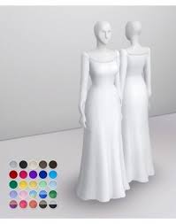 Simply Gown 26 Colors By Rusty Nail For The Sims 4 Spring4sims Sims 4 Sims Sims 4 Wedding Dress