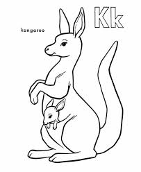 Kangaroo And Joey Coloring Page Di 2020