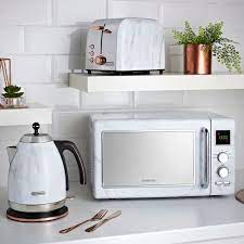 Check spelling or type a new query. B M Marble Kettle Toaster Microwaves Give Kitchens Fashionable Refresh