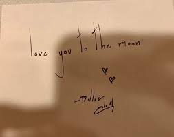 It takes an eagle eye to figure out exactly what eilish's tattoo could. Billie Eilish Handwriting Love You To The Moon In 2021 Billie Eilish Billie Tattoos