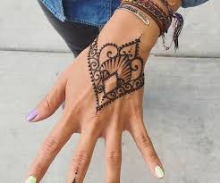 Indian Mehndi On Hand Easy Patterns Henna Tattoo Designs Hand Henna Henna Tattoo Hand