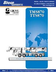 Grove TTS870 Truck Crane