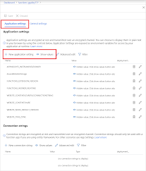 Include app settings in the download while downloading the function app content. Configure Function App Settings In Azure Functions Microsoft Docs
