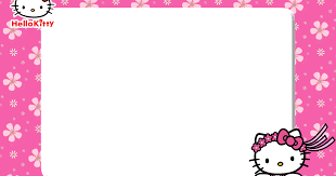 Free Printable Hello Kitty Pink Floral Picture Frame Please Like Us On Facebook Download Free Printab Floral Png Hello Kitty Pictures Hello Kitty
