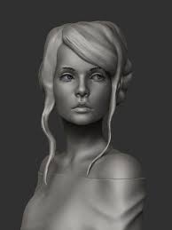 Girl Anastasia 3d Model Obj Stl Ztl 1 3d Drawing Tutorial 3d Drawings 3d Model Character