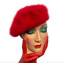 All wrapped up in Christmas red 🍒🎄 Our Jackie Cherry Pillbox hat brings  vintage elegante to the most magical time of the year!