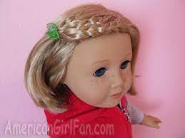 American girl 18 inch doll short straig blond hair blue eyes pink case included. Style For Shorter Hair American Girl Doll Hairstyles Easy Hairstyles Short Hair Styles
