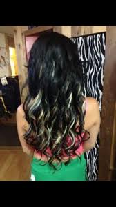 Black sections can be added to blonde or auburn hair, adding both an exaggerated and unusual chic vibe to your style. Pin On Hairstyles And Makeup Random