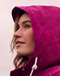 Joules coast mid hotsell waterproof jacket berry blush