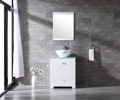 Glass vanity top for vessel sink. China 24 Bathroom Cabinet Pvc Vanity Ceramic Vessel Sink Glass Top W Mirror Set White Bathroom Furniture China Bathroom Vanity Unit Bathroom Furniture