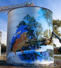 Pin By Sue On Silo Water Tower Art Street Art Farm Art 3d Street Art