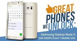 Open the 'device unlock' application 3. Great Phones We Unlock Samsung Galaxy Note 5