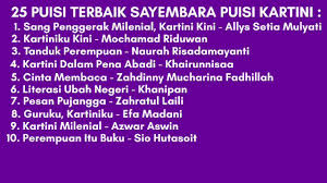 Kumpulan puisi dikutip dari puisi pilihan event 2nd anniversary paper ink. Aqt2 Eoeumthbm