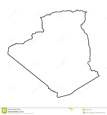 Almike n'diaye kommt für moctar sidi el hacen. Algerien Karte Von Schwarzen Hullkurven Auf Weissem Hintergrund Von Vecto Stock Abbildung Illustration Von Plan Connect 103615048