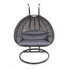 Giantex hanging egg chair, swing chair with c hammock stand set, hammock chair with soft seat cushion & pillow, multifunctional hanging chairs for outdoor indoor bedroom (blue) 4.6 out of 5 stars. Wicker Swing Chair With Stand For Two People Dubai Collection Hammock Town