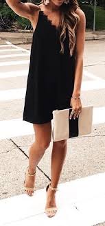 Black Dress Tan Heels Summer Formal Smart Cutecruiseoutfits Summer Trends Outfits Fashion Night Outfits