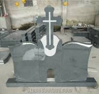 Padang Dark G654 Granite Cross Monuments Tombstone Western Headstones from  China - StoneContact.com