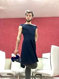 Pin By Melvin Saville On Sprat Men Wearing Dresses Men Dress Men In Heels