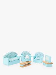 Nursery set of changing table, cot, high chair and bedding; John Lewis Partners Wooden Doll S House Living Room Furniture