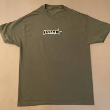 Pornstar Army Green Tee Skater | eBay