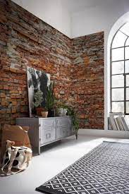 ihr wollt euer langweiliges wohnzimmer in ein cooles loft umgestalten diese fototapete im backsteinwand look verwa ziegelwande produktdesign tapete wohnzimmer