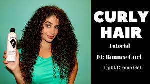 Using One Product Bounce Curl Light Creme Gel To Style Curly Hair Bounce Creme Curl Curly Gel H Bounce Curl Bounce Curl Light Creme Gel Curly Hair Styles