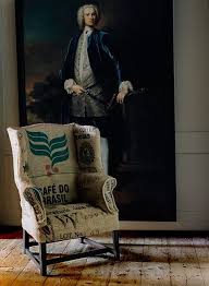 Furniture Graphic Grain Sack Upholstery Remodelista Burlap Chair Coffee Sacks Coffee Bean Sacks