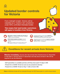 South australia slammed the border shut to all of western australia, not only the impacted regions. Mark Mcgowan On Twitter I Have Some Important And Urgent Changes To Outline Regarding Wa S Border Controls With Victoria This Includes A Change To The Classification Of Victoria Under The Controlled Border