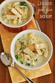 Chicken Pot Pie Soup Recipe A Delicious Soup That Is On Your Table In 30 Minutes Pillsburypiecrust Chicken Pot Pie Soup Recipe Soup Sandwich Food