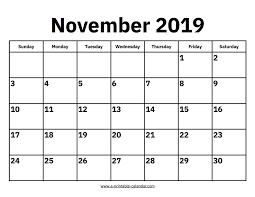 Maybe you would like to learn more about one of these? November 2019 Calendars Printable Calendar 2019
