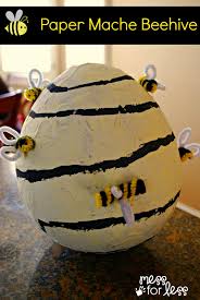 3d craft bee hive/ honeycomb, how to make a beehive подробнее. Diy Paper Mache Beehive Bumblebee Costume Accessory Mess For Less