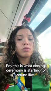 The sun aint playing no games today 😭 #olympics #closingceremony  #paris2024 #olympicvillage #hotasf #saveme