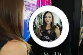 Halo Ring Light Mirror Record Makeup Videos Through A Mirror Ring Light Mirror Circle Light Mirror Makeup Ring Light