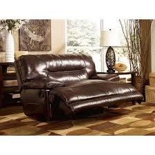Oversized Leather Power Wall Saver Recliner By Ashley Furniture Luxurious Sweet Chocolate Padding With Plush O Wide Seat Recliner Recliner Oversized Recliner
