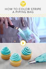 Watch And Learn How To Color Stripe A Piping Bag To Create A Vibrant Color Contrast Effec Frosting Tips Cake Decorating For Beginners Cake Decorating Tutorials