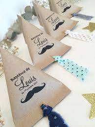 Boite A Dragees Ruban Moustache Etsy Idee Decoration Bapteme Contenant Dragees Bapteme Garcon Idee Deco Bapteme Garcon