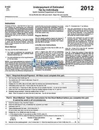 Maybe you would like to learn more about one of these? Free Form D 422 Underpayment Of Estimated Tax By Individuals Free Legal Forms Laws Com