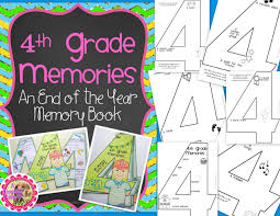 Anxiousness about all of the end of year administrative tasks. Let Your Students Document Their Special Memories From 4th Grade With This End Of The Year Craftivi Third Grade Activities Classroom Art Projects Memory Books
