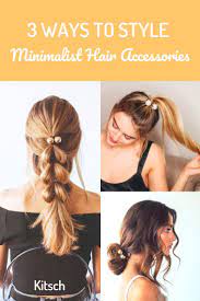 Turn Your Everyday Hairstyle Into A Trendy Hairstyle With The Minimalist Metal Double Bead Hair Tie By Kitsch Cli Hair Styles Thick Hair Styles Bob Hairstyles