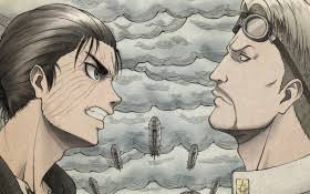 Check out this fantastic collection of eren season 4 wallpapers, with 107 eren season 4 background images for your desktop, phone or tablet. Attack On Titan Eren Yeager With Black Hair With Background Of Blue Beach And Blue Sky With Clouds 4k 5k Hd Anime Wallpapers Hd Wallpapers Id 39300