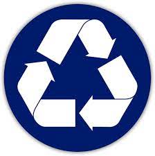 Recycling symbols, recyclable material signs, vinyl, polyvinyl, plastics recycled paper symbols, learn how to make recycling symbols characters with letter and number. Recycling Recycle Bin Symbol Blue Recycle Sign Sticker Decal 4x4 Inches Amazon Com
