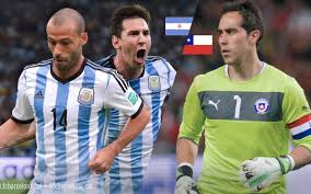 Lionel messi equalled javier mascherano's record of 147 appearances for argentina. Bravo S Chile And Messi And Mascherano S Argentina Contest Copa America Final