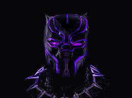 Desktop Wallpaper Black Panther Superhero Dark Glowing Mask Hd Image Picture Backgrounds 3f37 Black Panther Hd Wallpaper Black Panther Art Black Panther