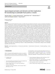 Elles sont destinées aux élèves et leur permettent d'accéder à leurs cours de manière simplifiée. Pdf Agroecological Principles And Elements And Their Implications For Transitioning To Sustainable Food Systems A Review